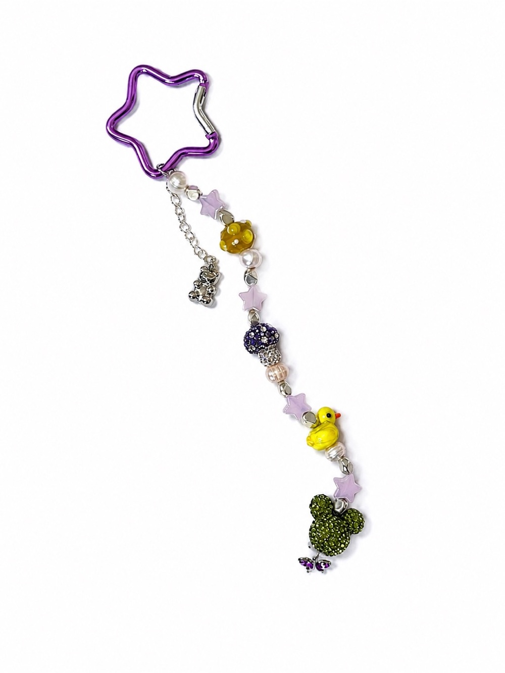 Star charm keychain- unisex